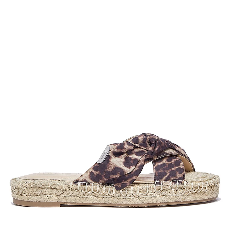 Ciabatte Donna Modello Espradillas LIU JO Paros 03 in Tessuto Stampa Animalier