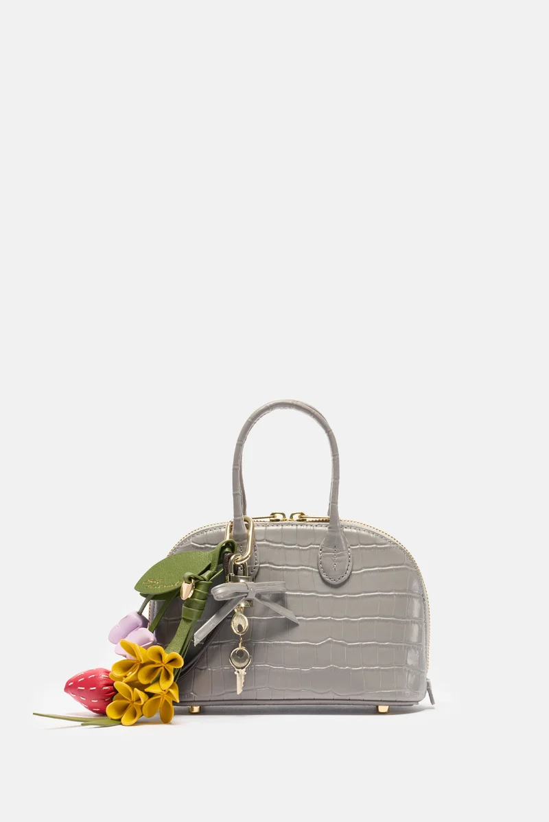 BORSA MINI TOAST IN PELLE STAMPA CROC