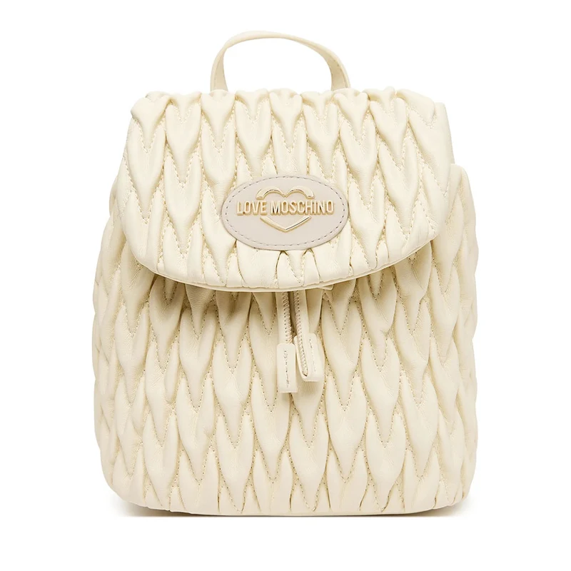 Zaino Donna LOVE MOSCHINO Trapuntato Avorio
