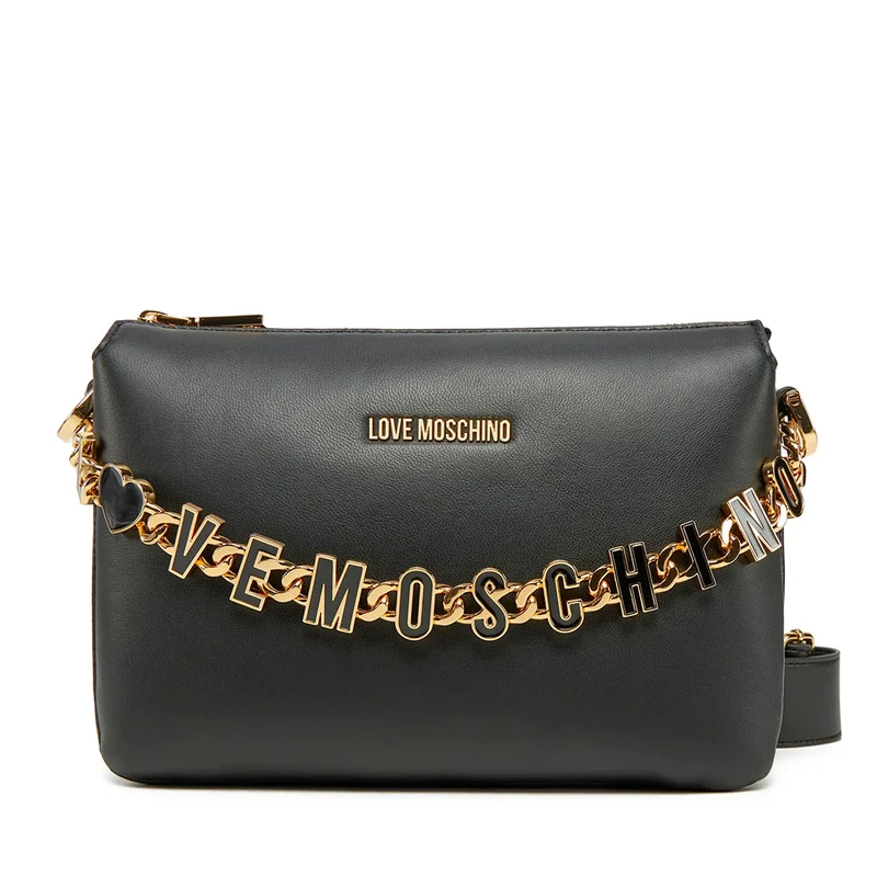 Borsa Donna a Tracolla LOVE MOSCHINO linea Dangling in Pelle Nera