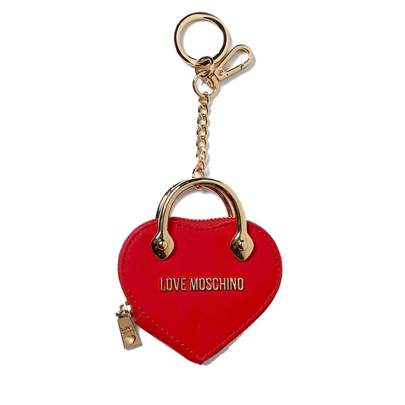 Portachiavi Donna a Forma di Cuore LOVE MOSCHINO Rosso