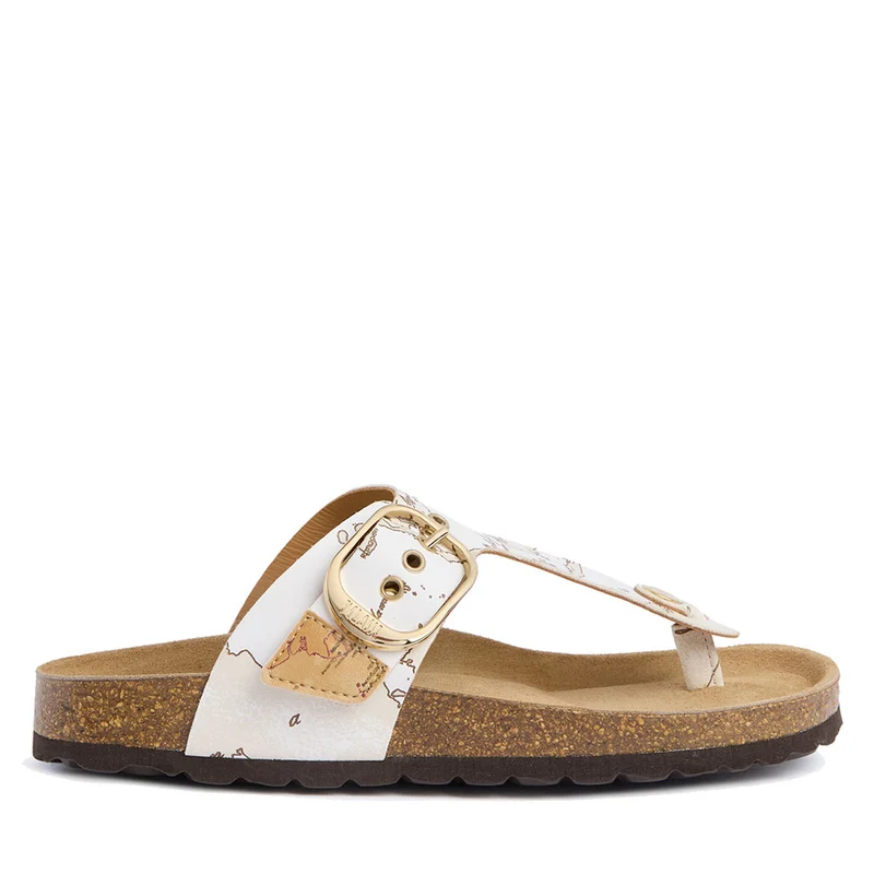 Ciabatte Donna Infradito 1A Classe Alviero Martini linea White Geo Mix 1512