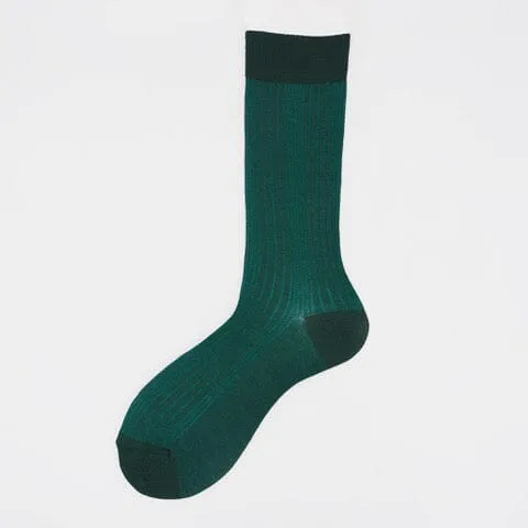ALTO MILANO - Cotone short - calzino Mamma - col. 150 Verde ottanio
