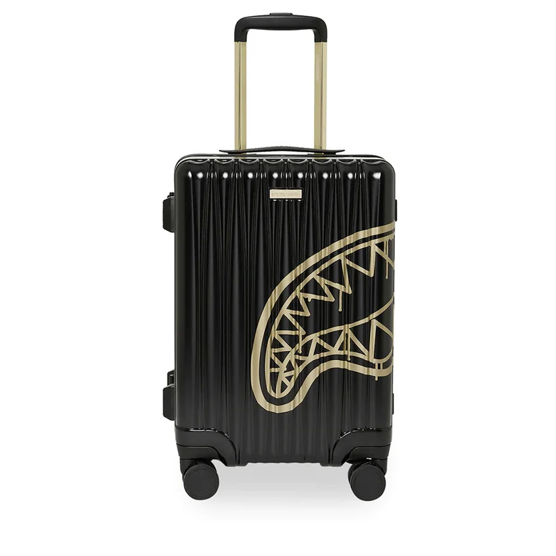 Trolley Cabina Rigido 4 Ruote SPRAYGROUND stampa That Gold Drap