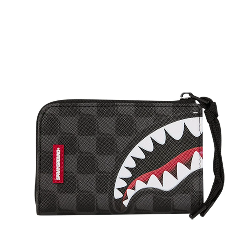 Portafoglio Piccolo con Zip SPRAYGROUND stampa Sharks in Paris Balloon Black