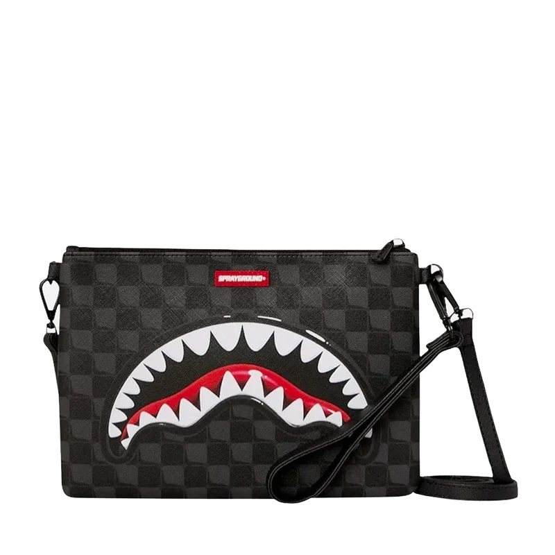 Pochette con Tracolla SPRAYGROUND stampa Sharks in Paris Balloon Black