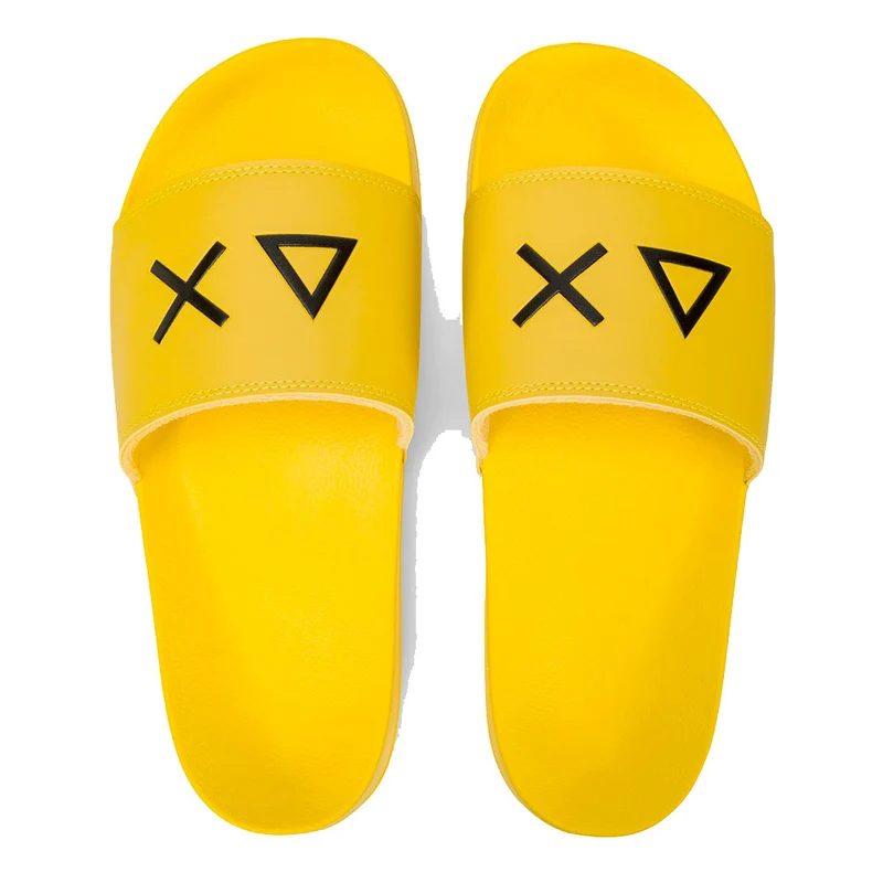 Ciabatte da Uomo Sun68 Linea Slippers Logo Colore Giallo - X36110