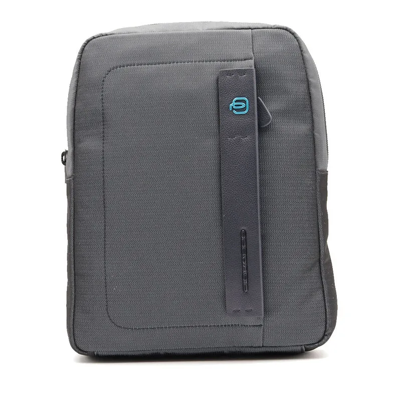 Borsello Uomo PIQUADRO porta iPad in Tessuto e Pelle Chevron Blu - CA1816P16