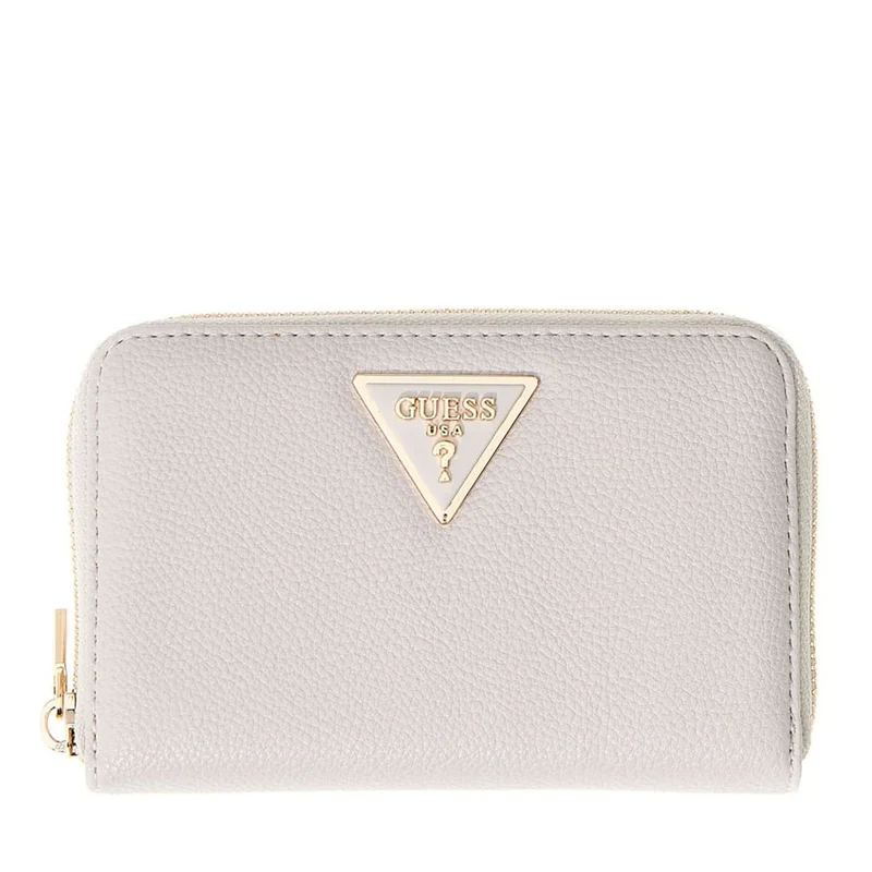 Portafoglio Donna GUESS Chiuso con Zip Linea Laurel Colore Ivory Misura Media