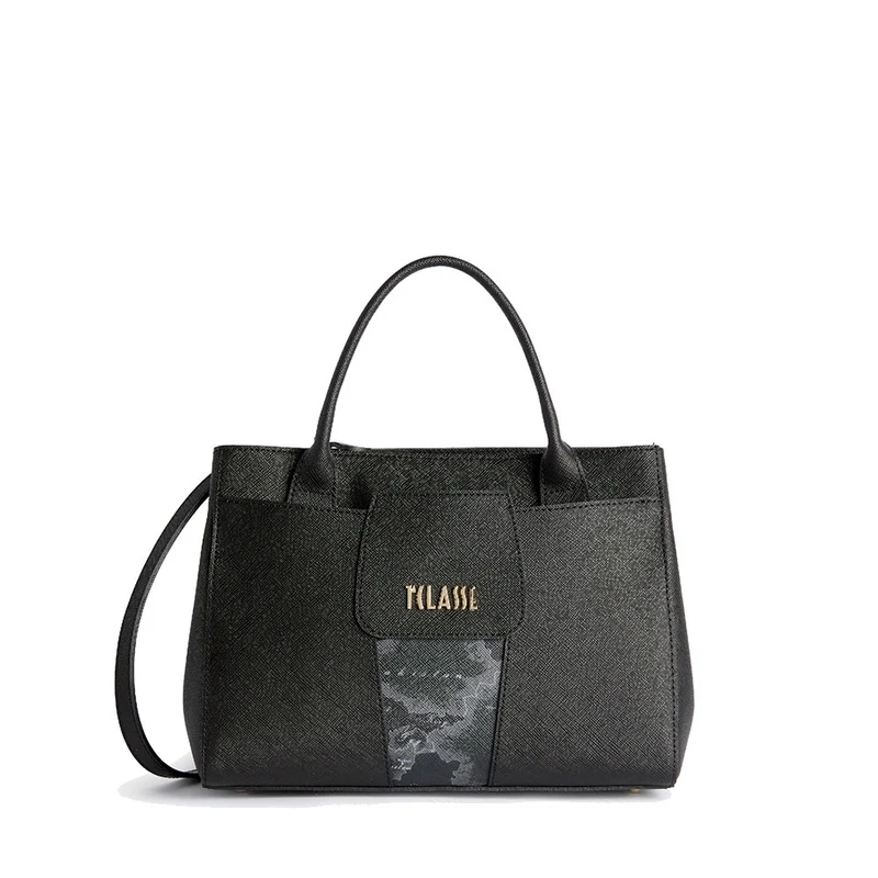 Borsa Donna Piccola a Mano 1A Classe Alviero Martini linea Windy City Nero e Geo Night LD26