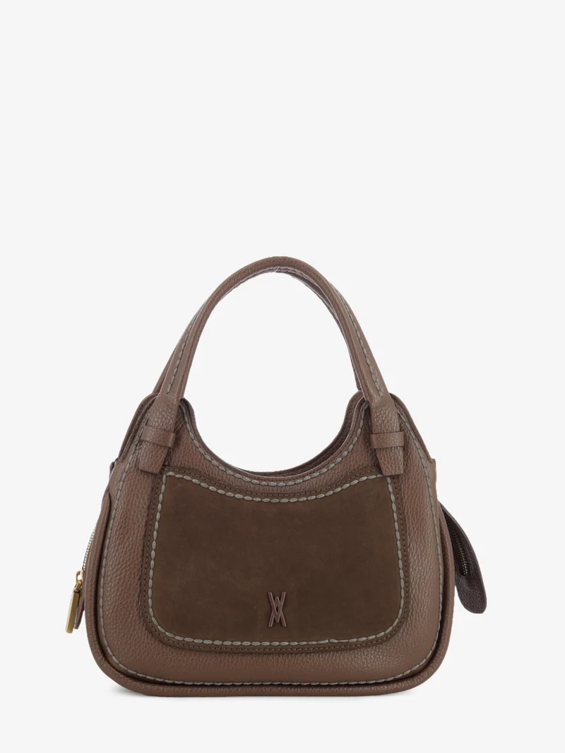 Borsa Luna in pelle chocolate