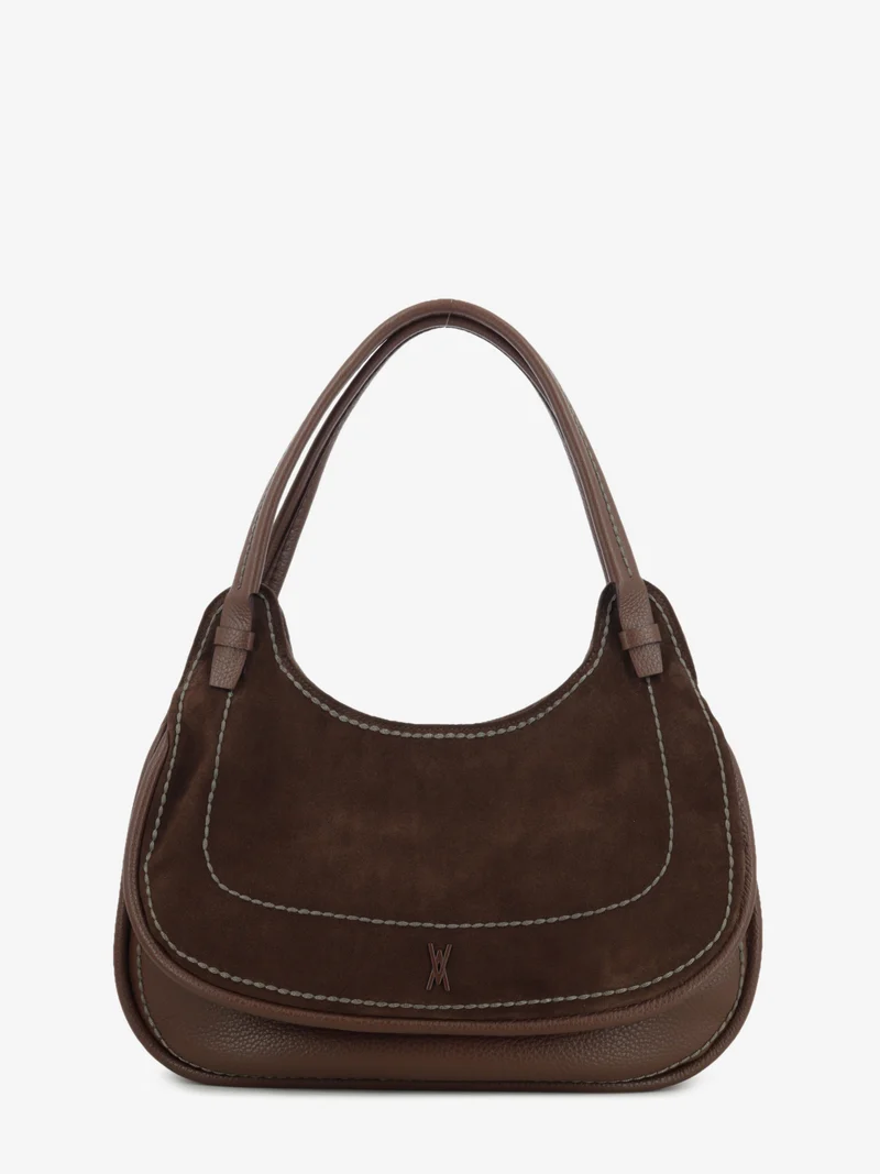 Borsa Luna in camoscio chocolate