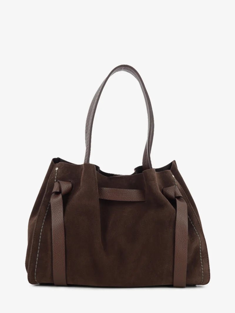 Borsa Vittoria suede chocolate