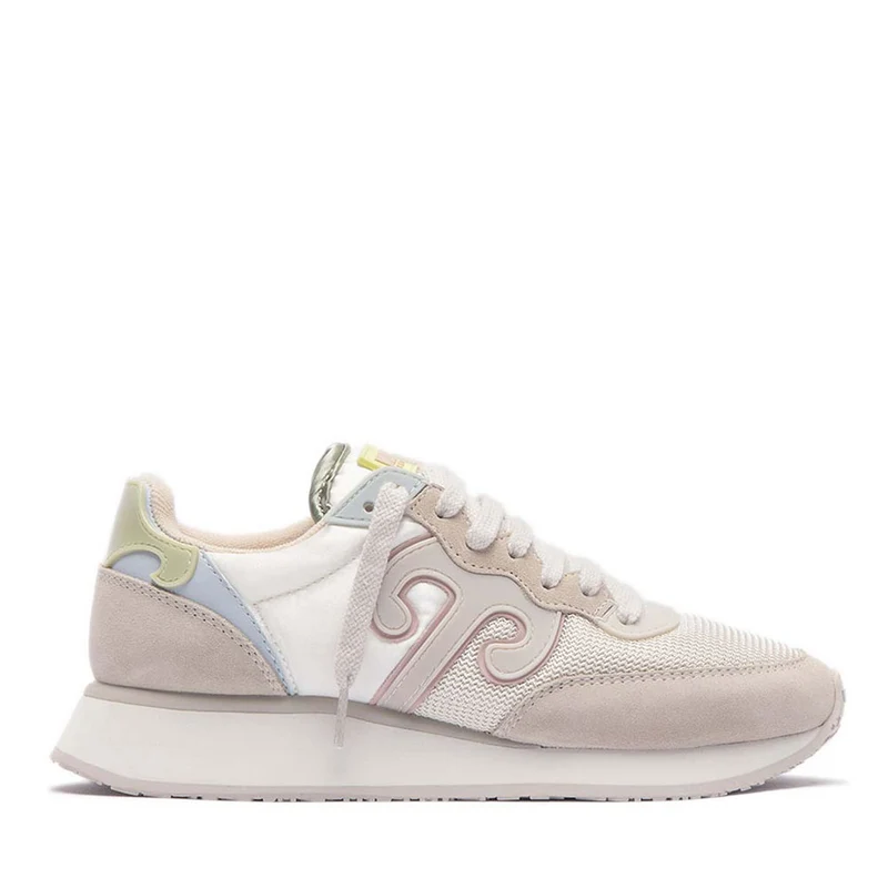 Sneakers Donna WUSHU RUYI Super Master 31 in Nylon e Suede Moss e Light Gray White Onyx e Winter Pear