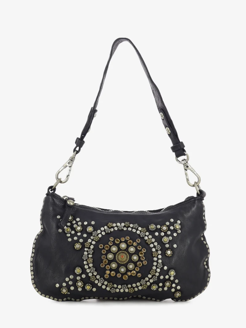 Borsa Teresa in pelle nera