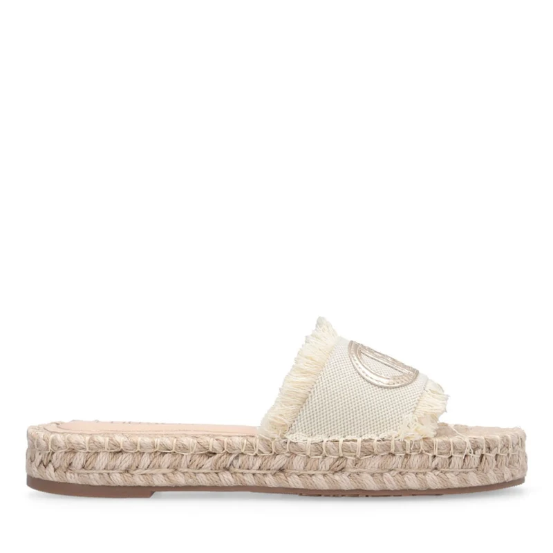 Ciabatte Donna Modello Espradillas LIU JO Paros 02 in Canvas Bianco
