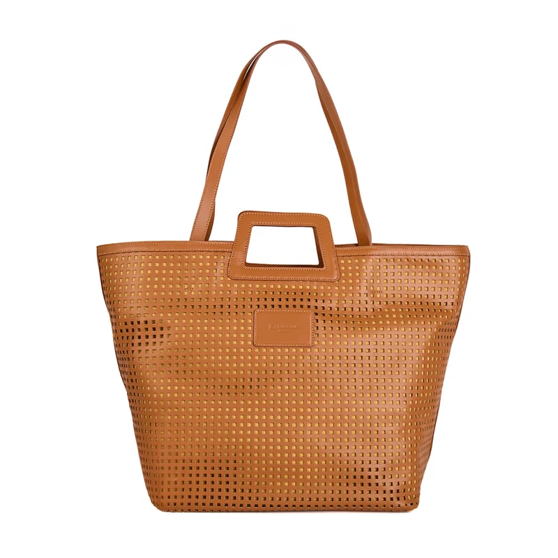 LIGHT BROWN MAXI BEACH BAG
