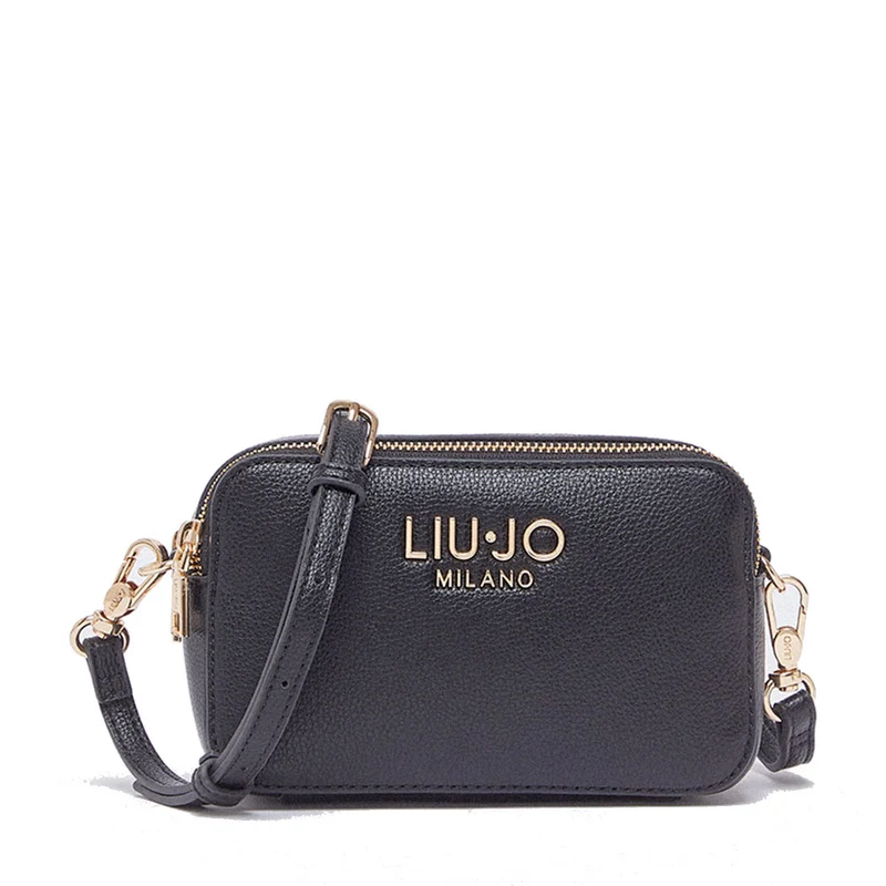 Borsa Donna a Tracolla Small LIU JO Better stampa Bottalata Nera