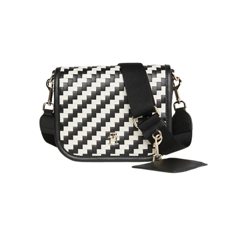 Borsa Donna a tracolla con righe a zigzag