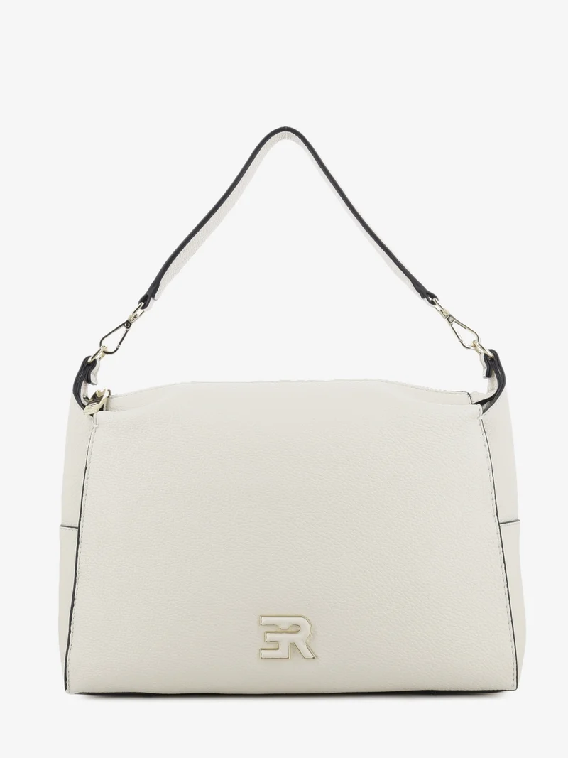 Small hobo Vittoria ivory