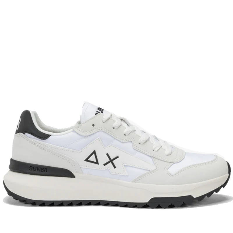 Scarpe Uomo Sun68 Sneakers Niki 2.0 Solid Bianco - Z35120
