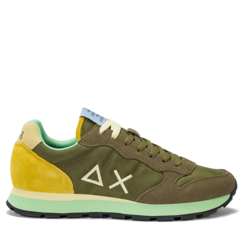 Scarpe Uomo Sun68 Sneakers Tom Multicolor Militare - Z35108