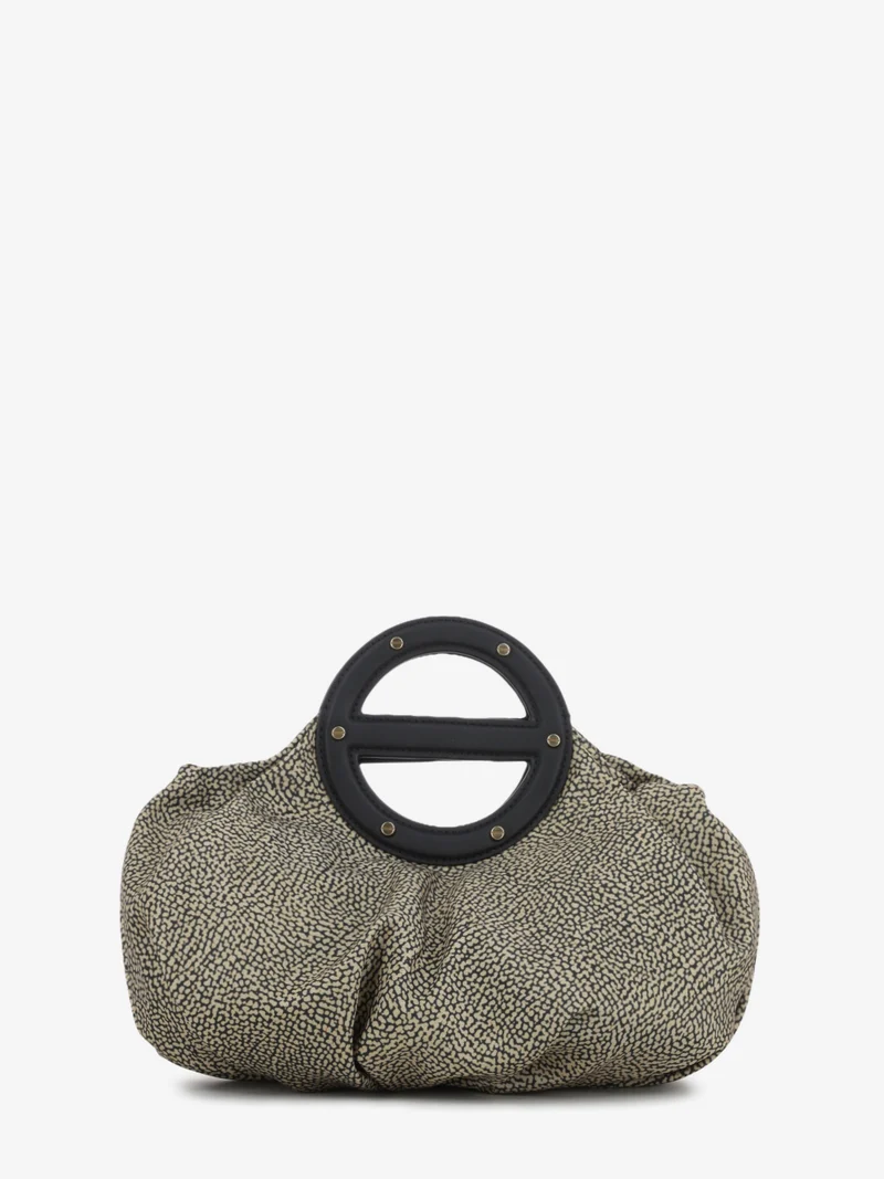 Borsa a mano small naturale / nero