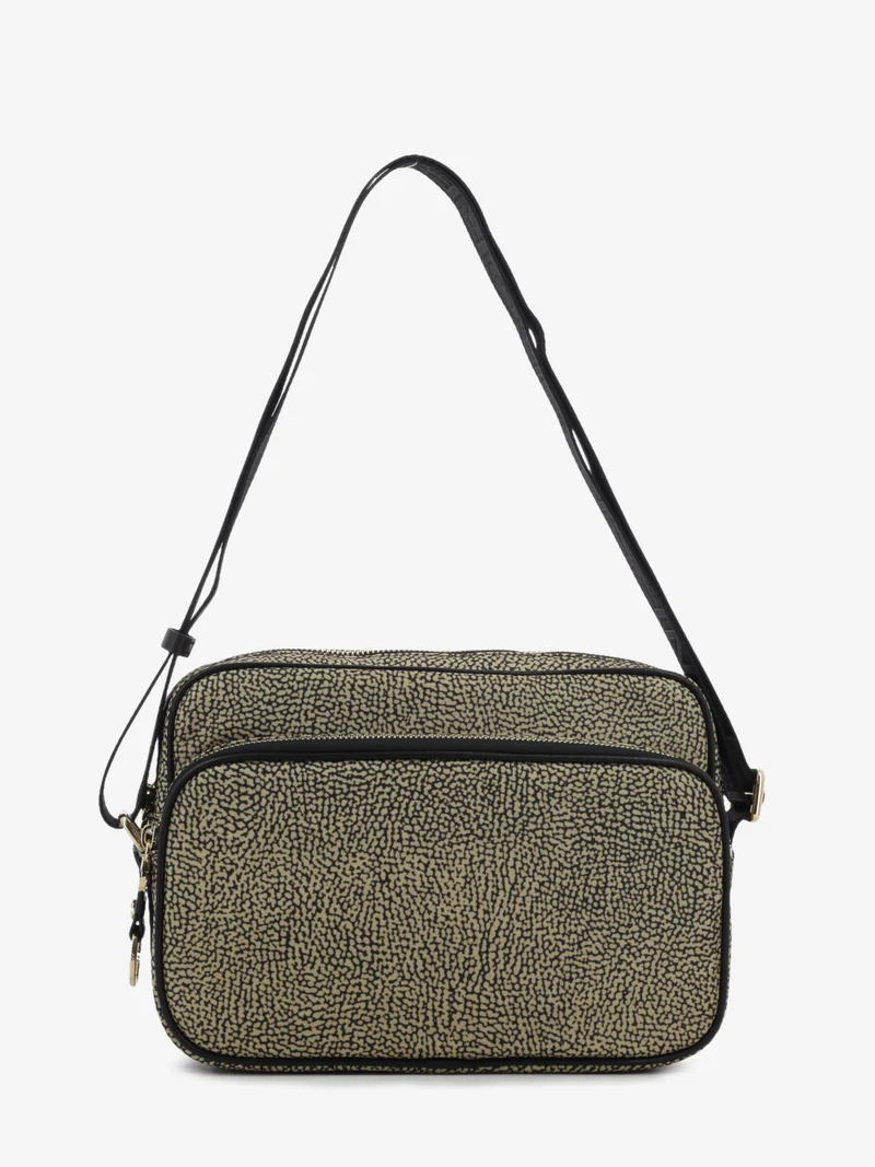 Camera bag M stampa OP naturale / nero