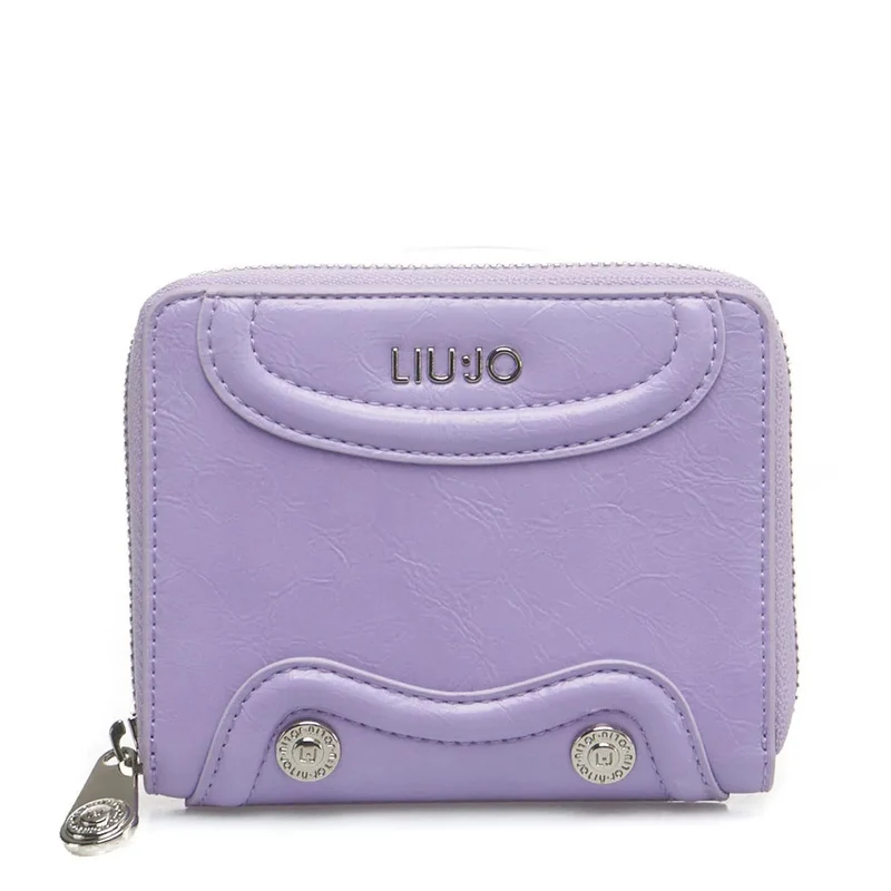 Portafoglio Piccolo Zip Around Lucido LIU JO Silk color Glicine