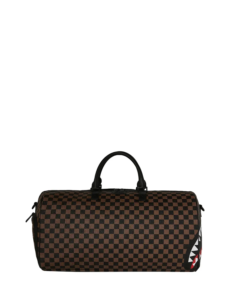 Sprayground Borsone Sprayground Check 2 Emboss Duffle - Marrone