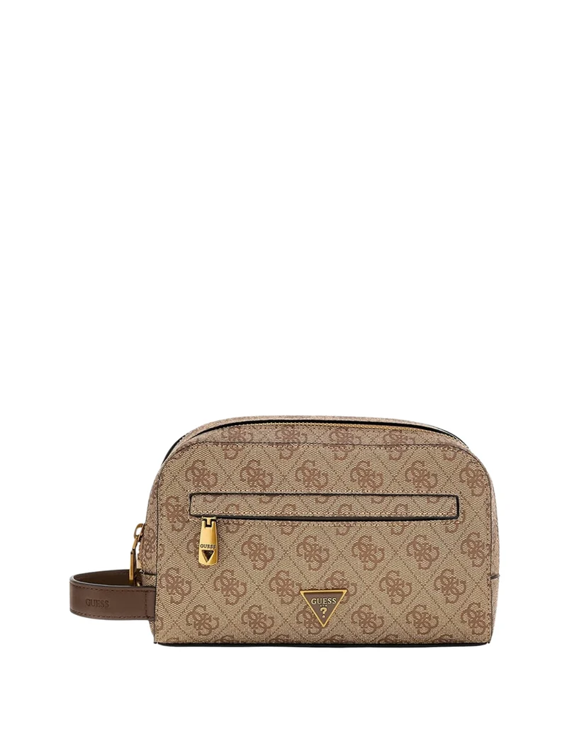 Guess Pochette Guess Milano Small Necessaire - Beige
