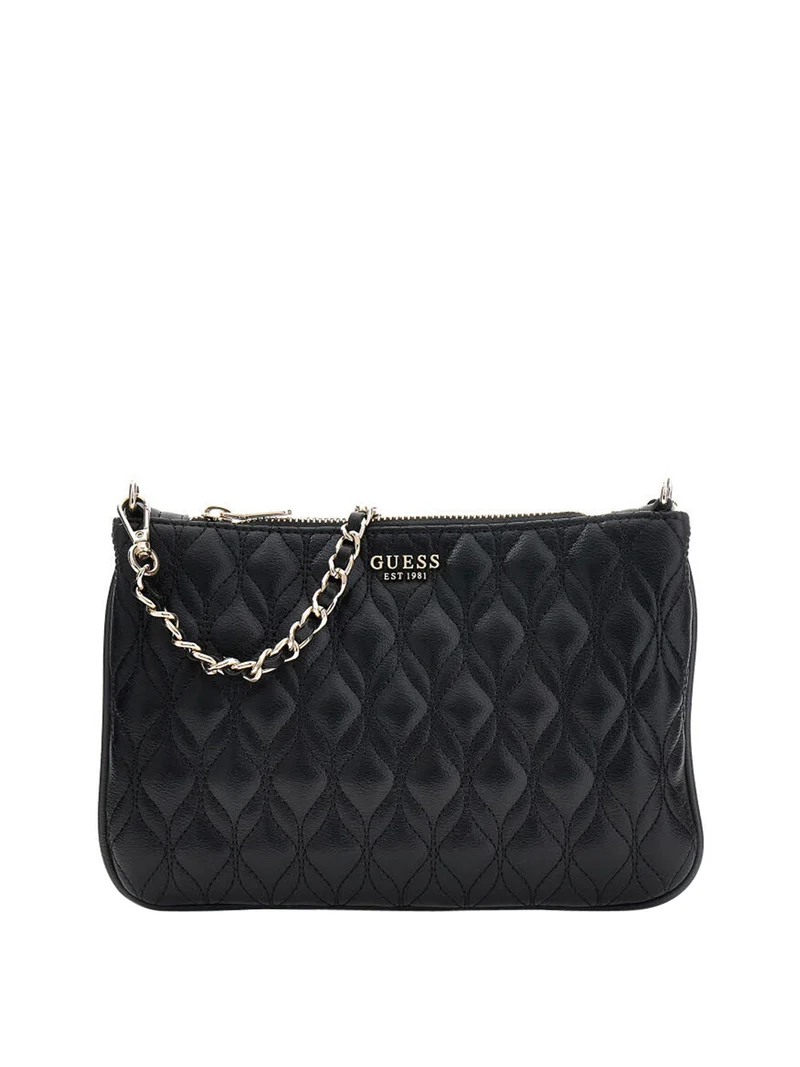 Guess Pochette Flat Guess Maxine Quilted - Nero