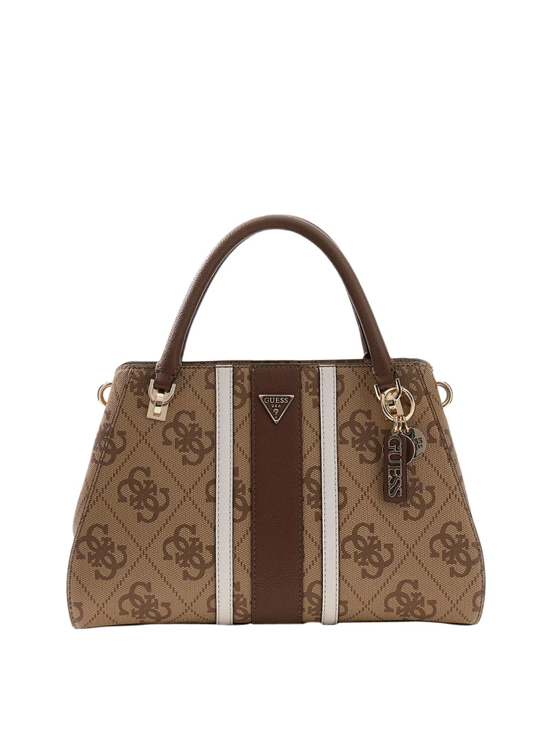 Guess Borsa A Mano Guess Noelle Con Logo Brown
