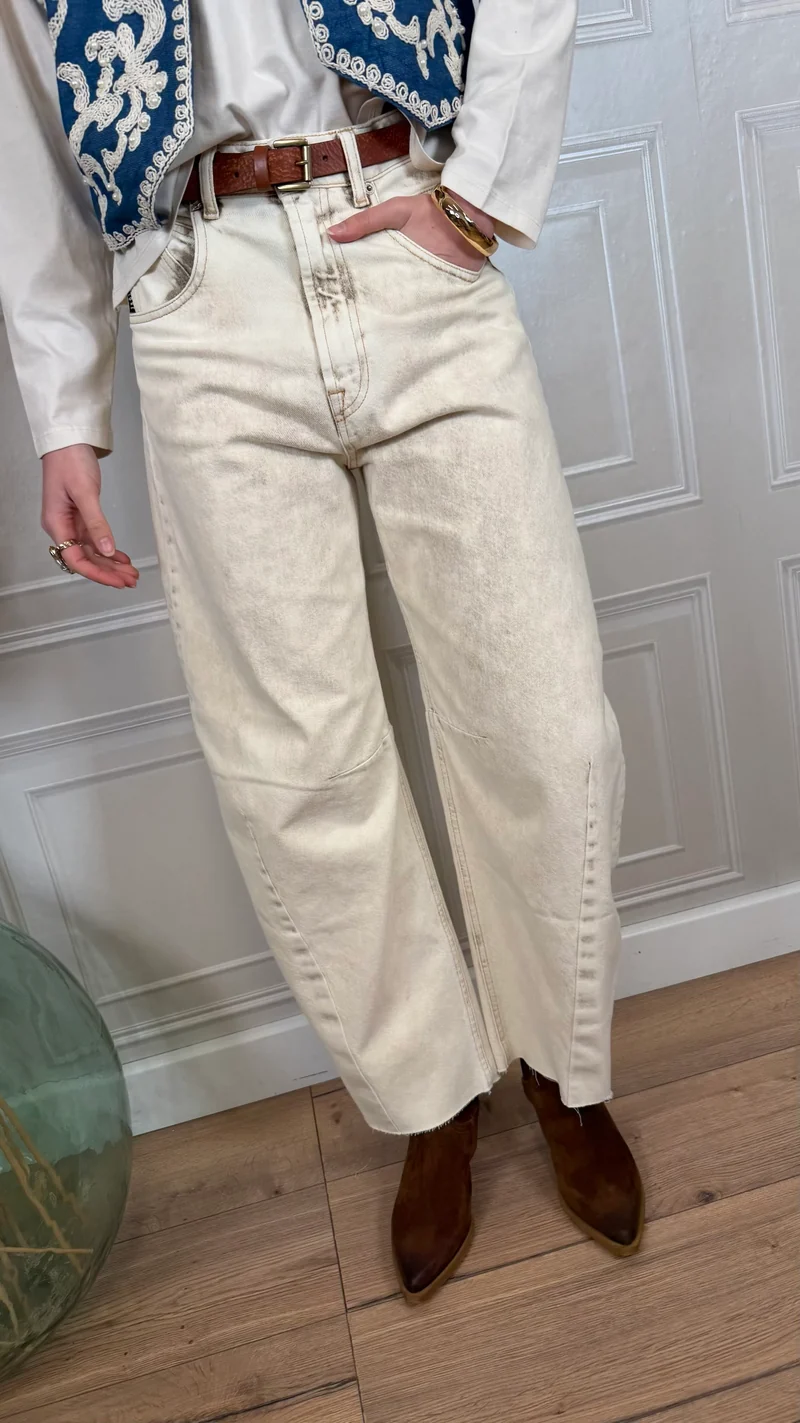 Jeans Barbara burro sabbiato - Haveone