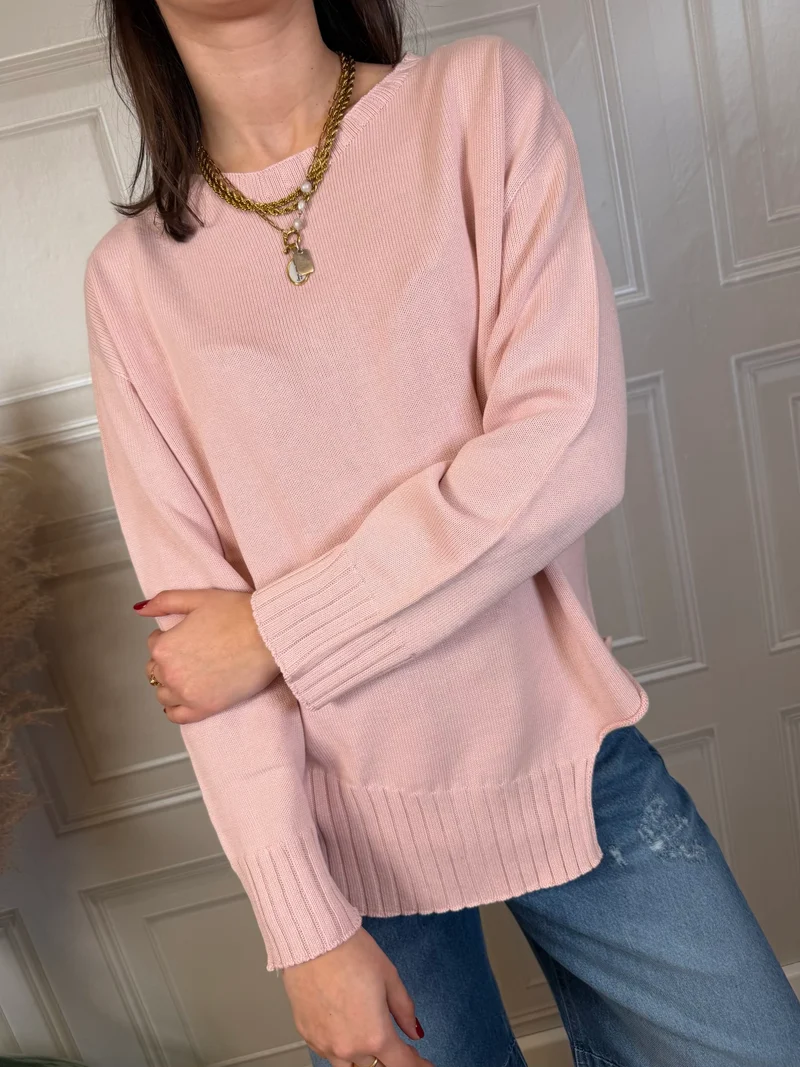 Maglia cotone taglio fondo - SusyMix