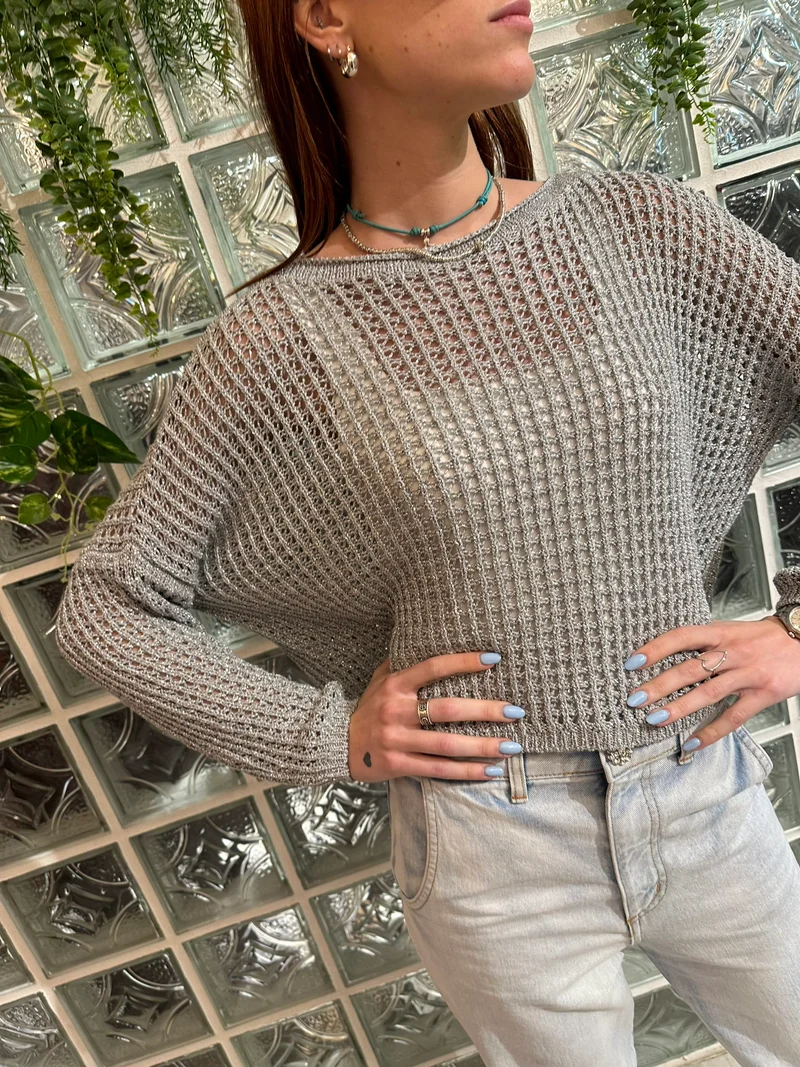 Maglia rete lurex - Vicolo