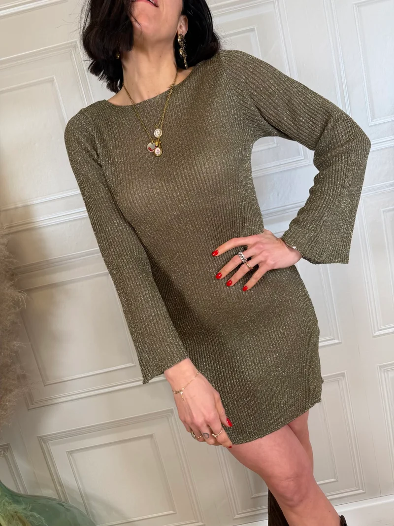 Abito lurex incrocio schiena - Kontatto