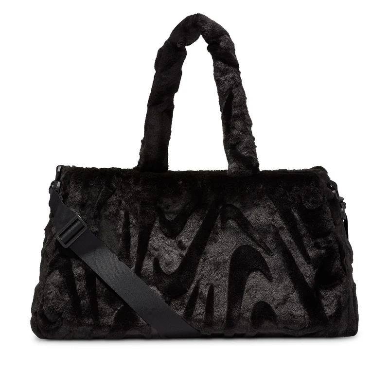 Sportswear Faux Fur Tote (10L) Black