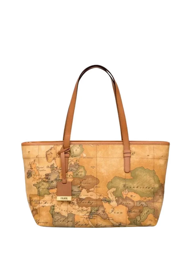 Alviero Martini Borsa Shopper Geo Classic Media Naturale