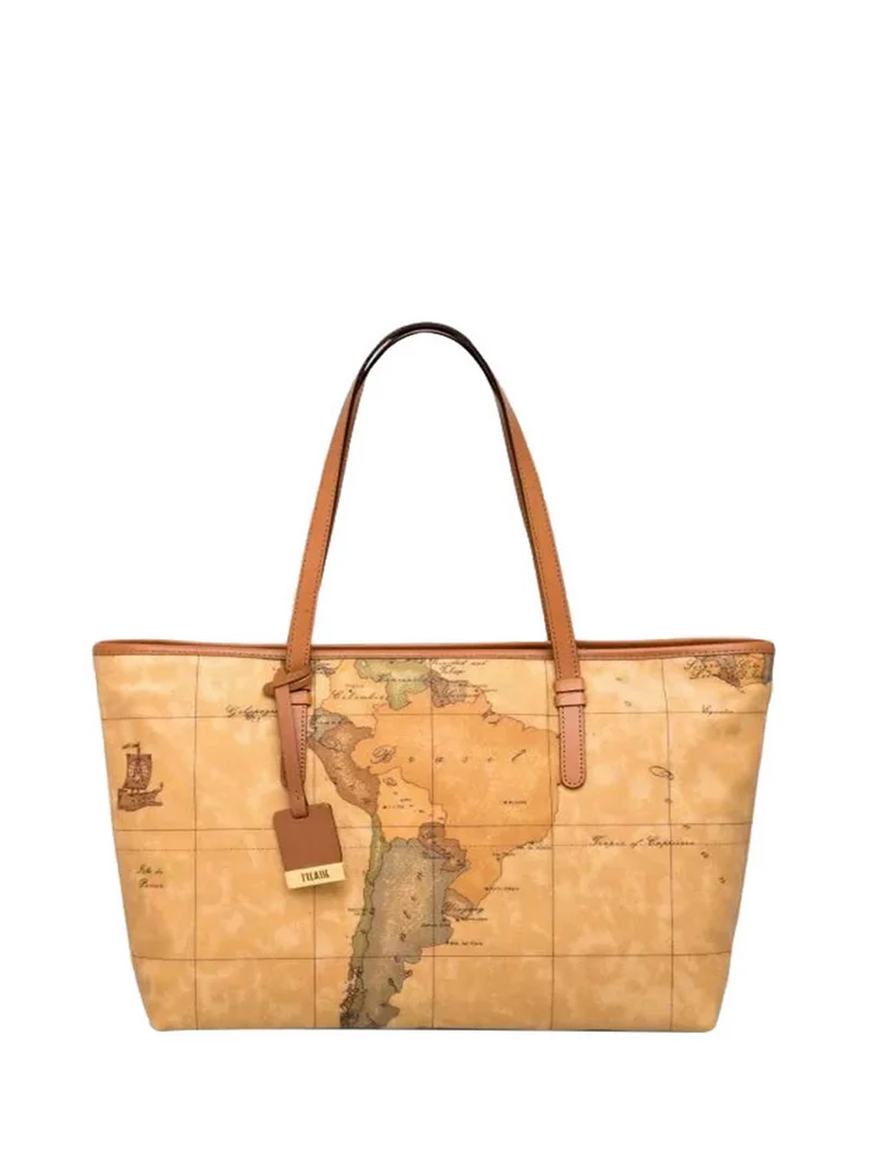 Alviero Martini Borsa Shopper Geo Classic Grande Naturale