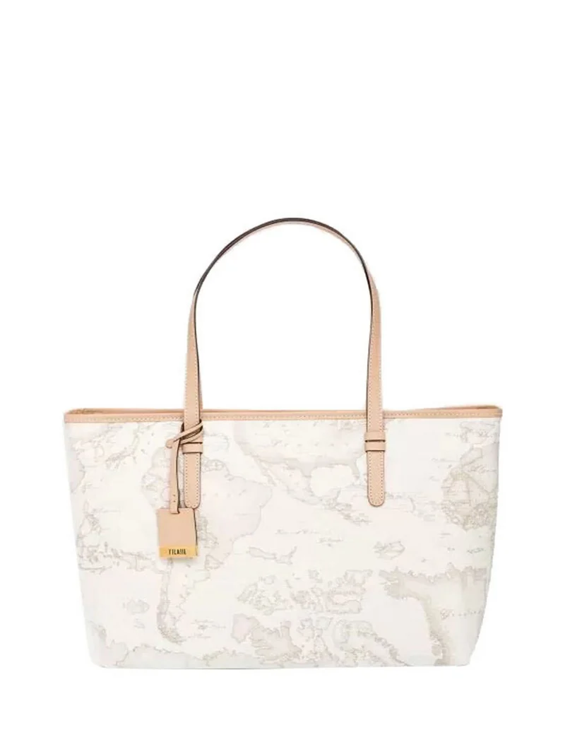 Alviero Martini Borsa Shopper Geo White Grande Bianco