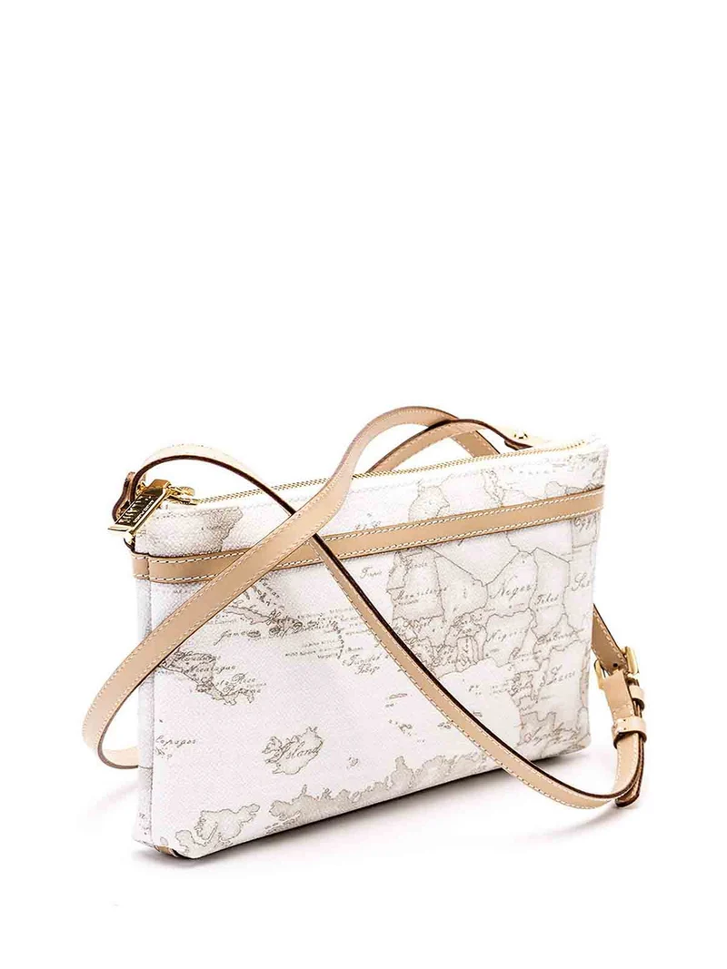 Alviero Martini Borsa Bandoliera Grande Geo Classico Bianco