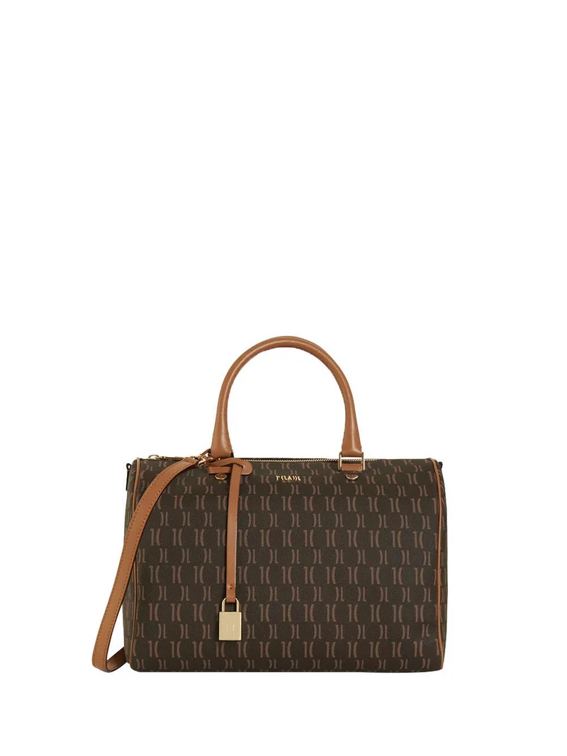 Alviero Martini Bauletto Con Tracolla Monogram Marrone
