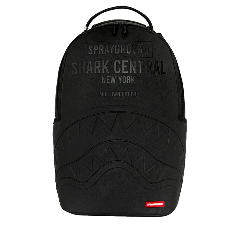 Zaino Unisex SPRAYGROUND stampa Shark Central Embossed Black Nylon