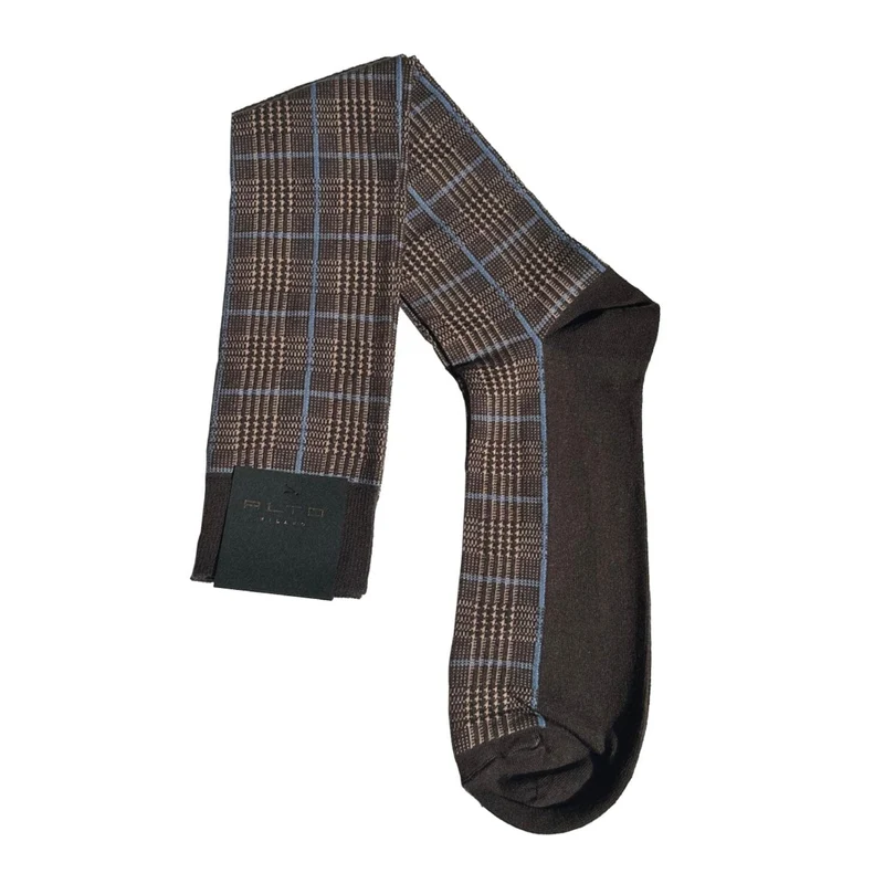 ALTO MILANO - Calzino Lungo - EBANO - Brown 005