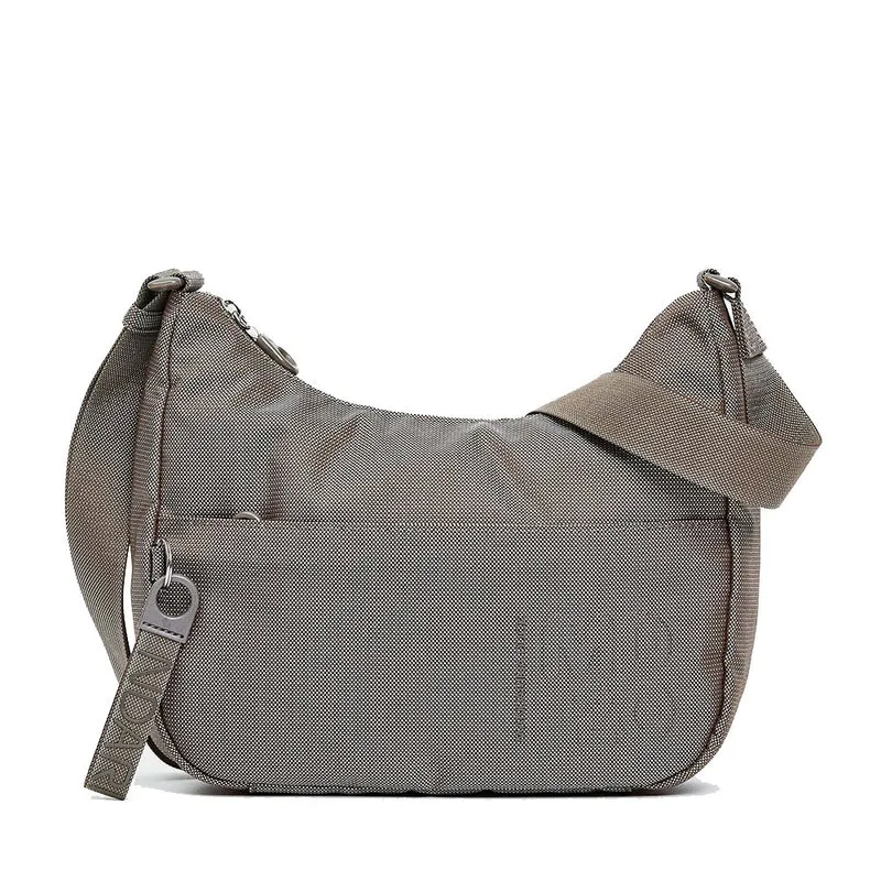 Borsa Donna Hobo a Tracolla Media MANDARINA DUCK linea MD20 in Tessuto Taupe