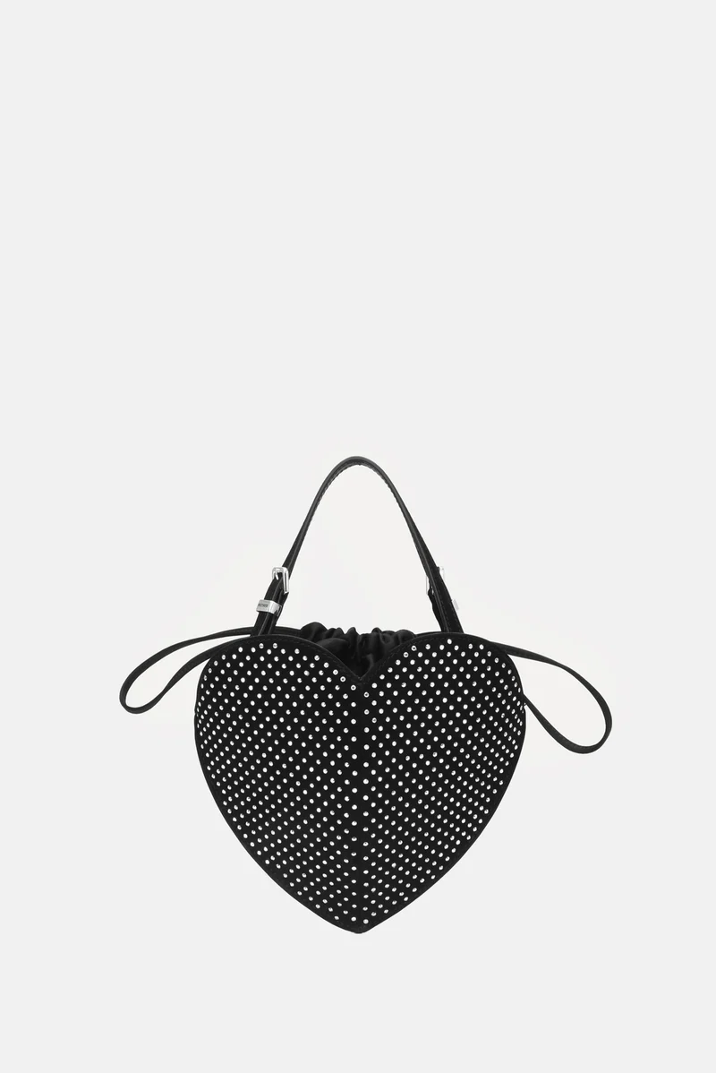BORSA RHINESTONE HEART