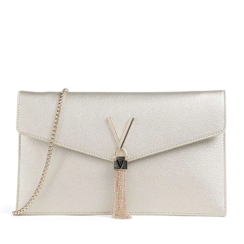 Borsa Donna Piatta a Tracolla VALENTINO BAGS linea Luxe Colore Oro