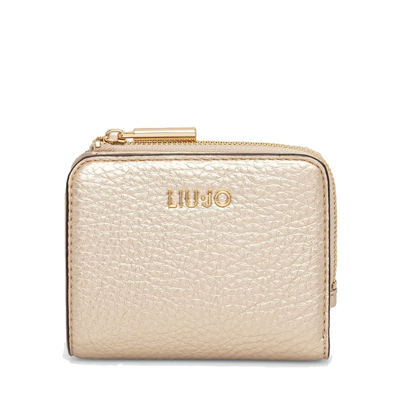 Portafoglio Donna Small con Zip LIU JO Better Light Gold