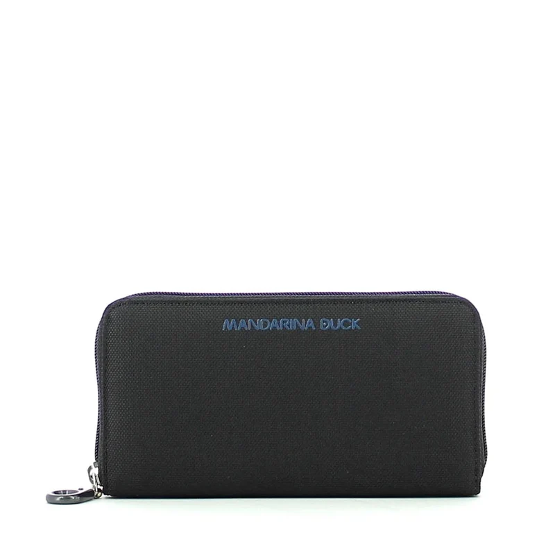 Portafoglio Donna Zip Around MANDARINA DUCK linea MD20 in Tessuto Nero